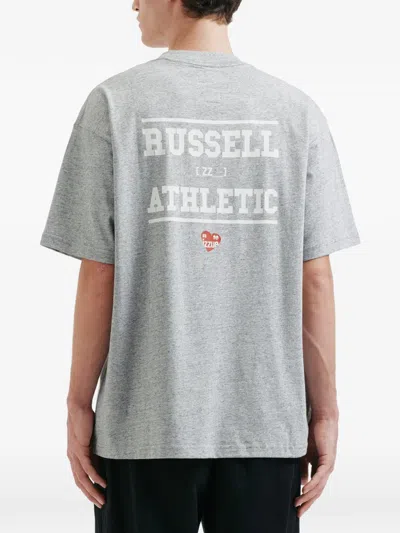 Izzue Text Print T-shirt In Gray
