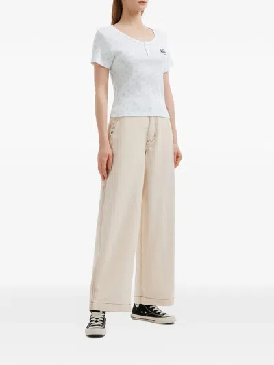 Chocoolate Pattern Logo T-shirt In White