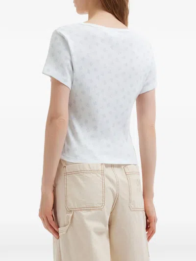 Chocoolate Pattern Logo T-shirt In White