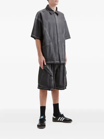 Five Cm Panel Shorts In Gray