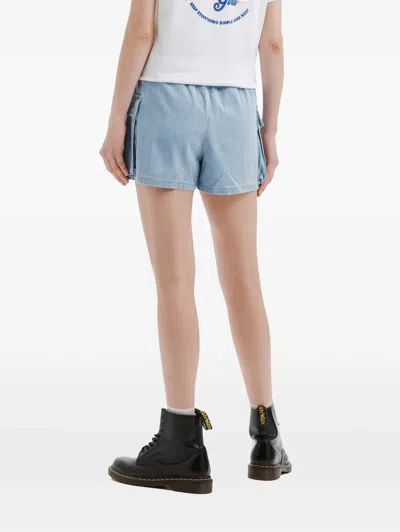 Chocoolate Cargo-pocket Mini Skirt In Blue
