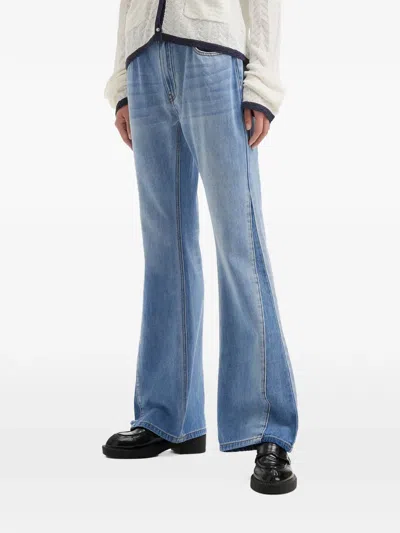 B+ab Panelled Jeans In Blue