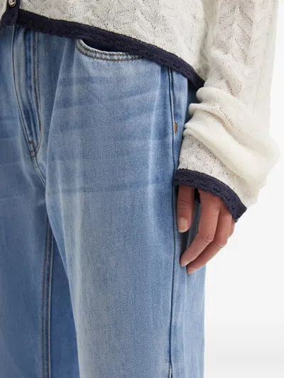 B+ab Panelled Jeans In Blue
