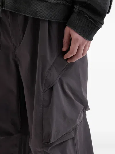 Five Cm Elasticated Multi Pocket Trousers In Gray