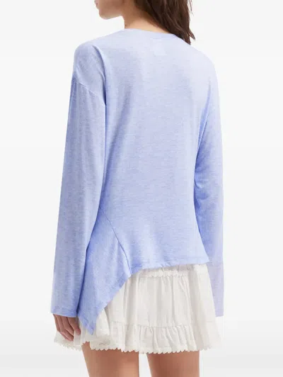 B+ab Knot Asymmetric Top In Blue
