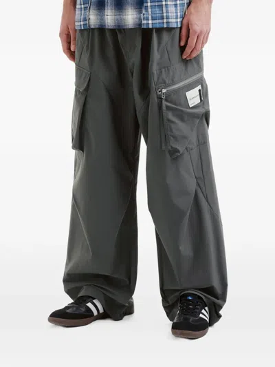Five Cm Cargo-pocket Trousers In Gray