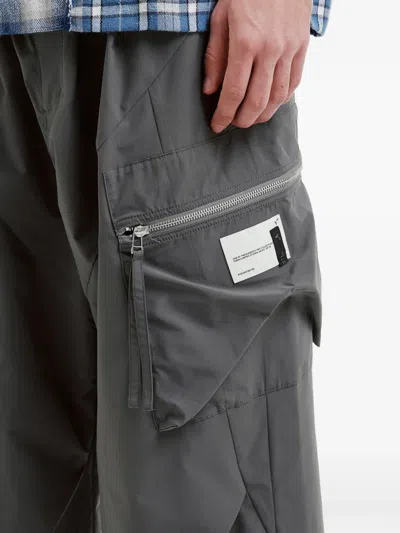 Five Cm Cargo-pocket Trousers In Gray