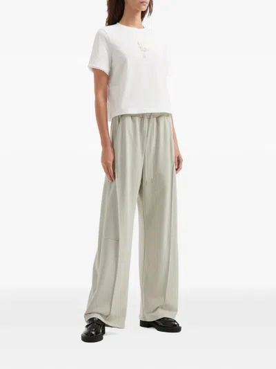 B+ab Drawstring Wide-leg Trousers In White