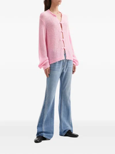 B+ab Buttoned Cardigan In Pink