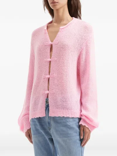 B+ab Buttoned Cardigan In Pink