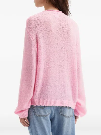 B+ab Buttoned Cardigan In Pink