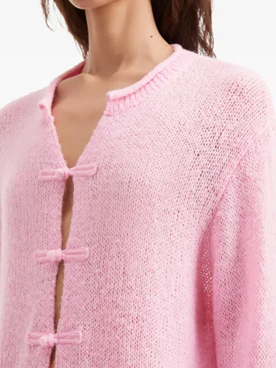 B+ab Buttoned Cardigan In Pink