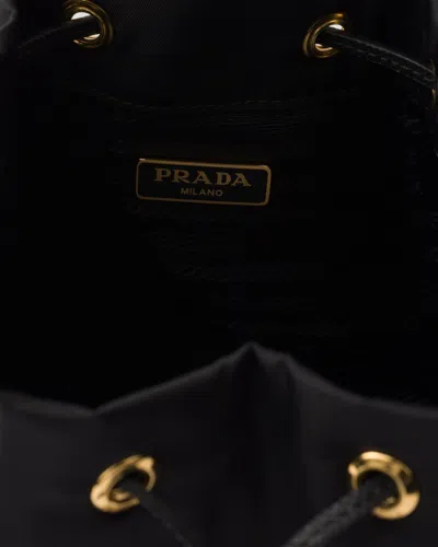 Prada Borsa A Secchiello Re-edition 1978 In Re-nylon Nero Donna In Black
