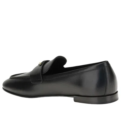 Prada Leather Loafers In Black
