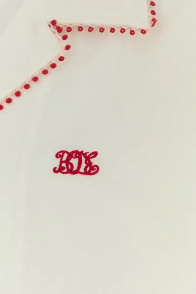 Bode White Poplin Shirt In Neutral