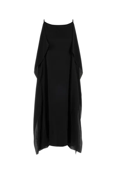 The Row Sleeveless Kylo Dress With Draped Midi Cut In Black