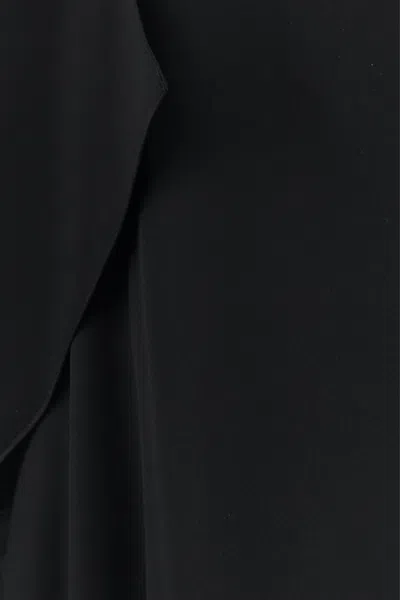 The Row Sleeveless Kylo Dress With Draped Midi Cut In Black