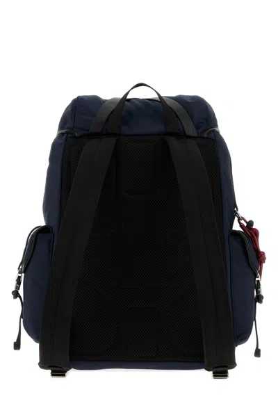 Dsquared2 Backpack Rope Detail Adjustable Straps Top Handle In Blue