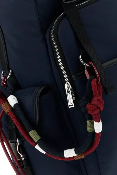 Dsquared2 Backpack Rope Detail Adjustable Straps Top Handle In Blue