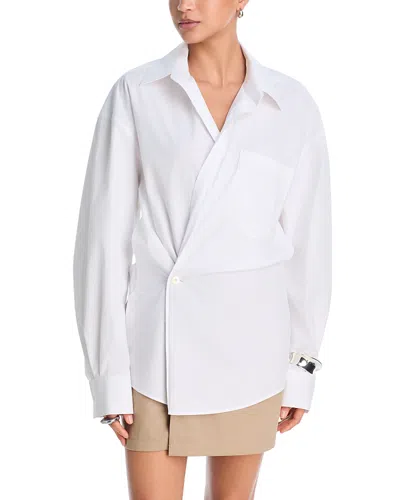 Alexander Wang Women 'pre-styled Wrap Dress' Dress In White