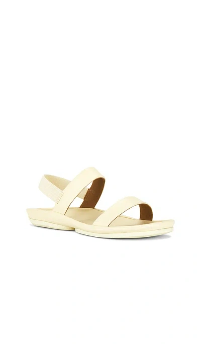 Camper Right Isla Leather Sandals In White
