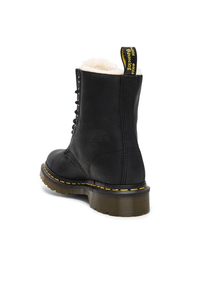 Shop Dr. Martens 1460 Serena Faux Fur Lined Boot In Black