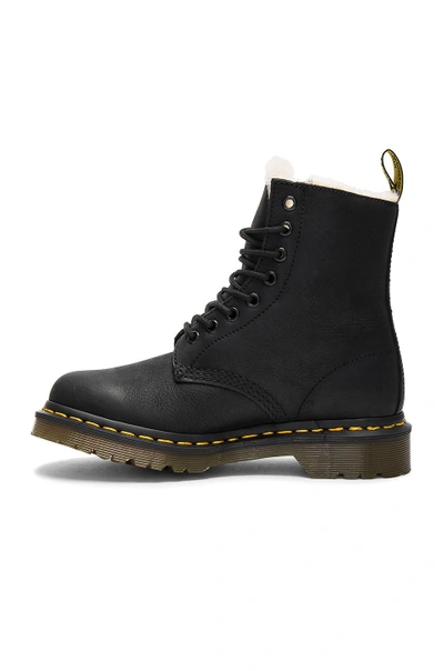 Shop Dr. Martens 1460 Serena Faux Fur Lined Boot In Black