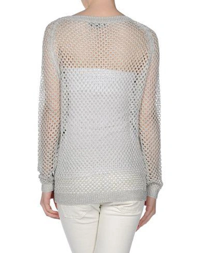 Shop Barbara Bui Long Sleeve Sweater In Light Grey