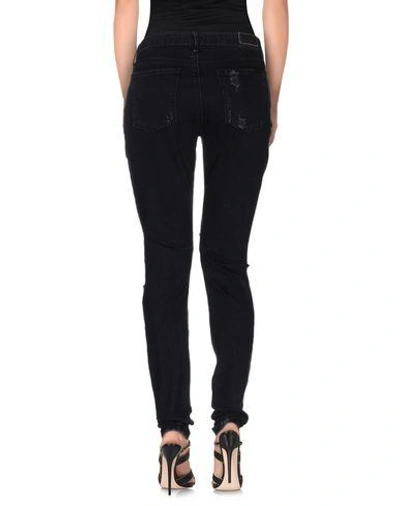 Shop Rta Denim Trousers In Black