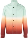 JW ANDERSON JW ANDERSON STANDING COLLAR BUTTONED JACKET - GREEN,SH24MS1761052011858800