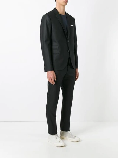 Neil Barrett Formal Suit - Black In Black