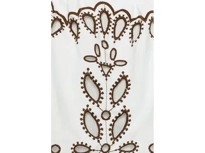 Madewell Embroidered Sleeveless Bubble Top In Poplin White Eyelet