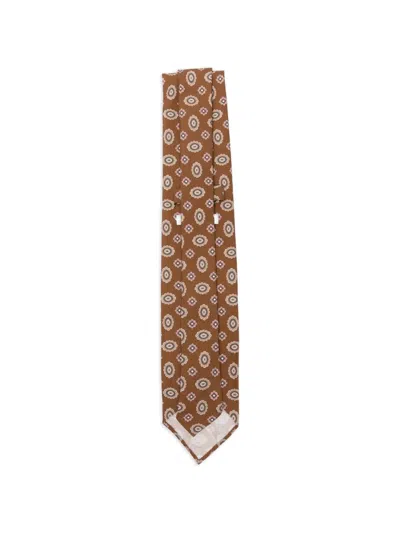 Lardini Patterned Tie In Green