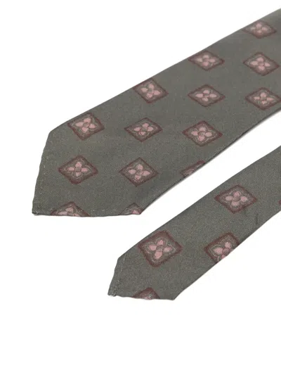 Lardini Patterned Tie In Orange