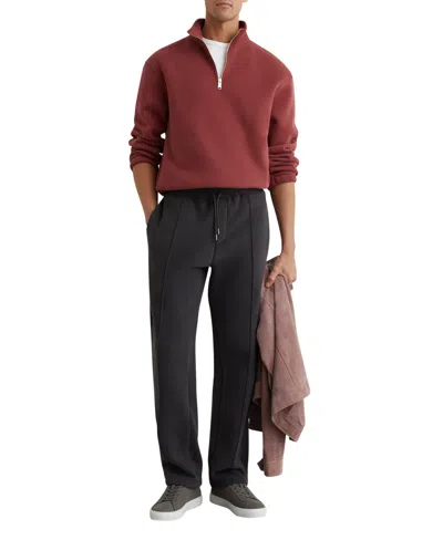 Reiss Washed Drawstring Joggers In Black