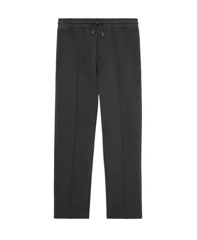 Reiss Washed Drawstring Joggers In Black