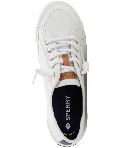 Sperry Pier Wave Low Top Sneaker In White