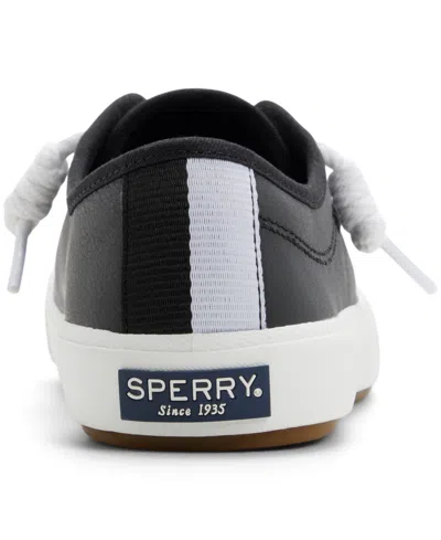 Sperry Pier Wave Low Top Sneaker In Black