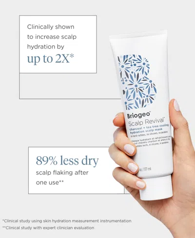 Briogeo Scalp Revival Charcoal + Tea Tree Cooling Hydration Mask For Dry, Itchy Scalp 6 oz/ 177 ml In Default Title