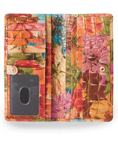 Brahmin Ady Croc Embossed Leather Wallet