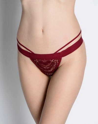 Shop For Love & Lemons G-strings In Garnet