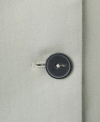 Mango Double-breasted Blazer With Button Closure In Gray