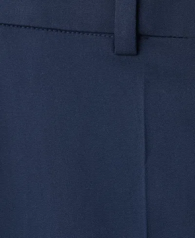 Mango Straight Low-rise Suit Pants In Blue