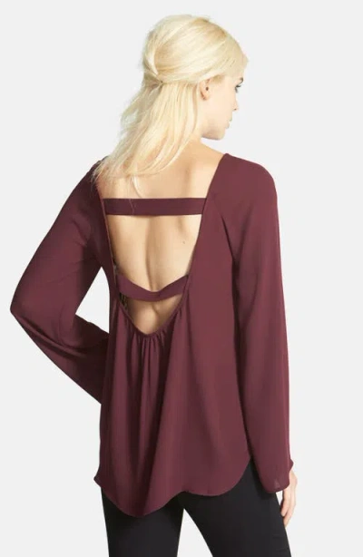 Leith Strap Back Tunic In Burgundy