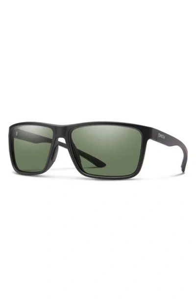Smith Riptide 57mm Chromapop™ Polarized Sport Rectangular Sunglasses In Purple