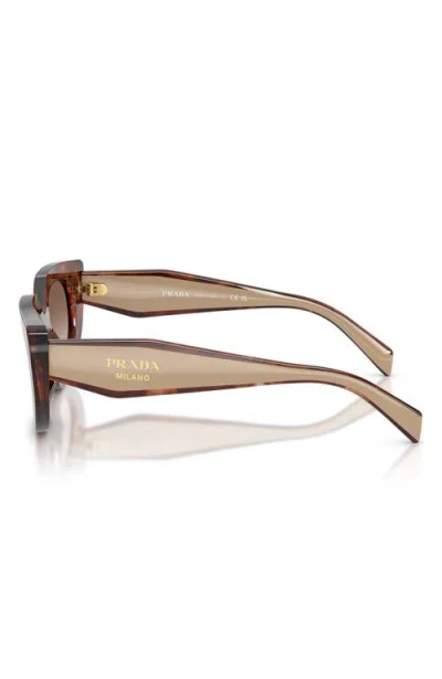 Prada 54mm Oval Sunglasses In Pattern