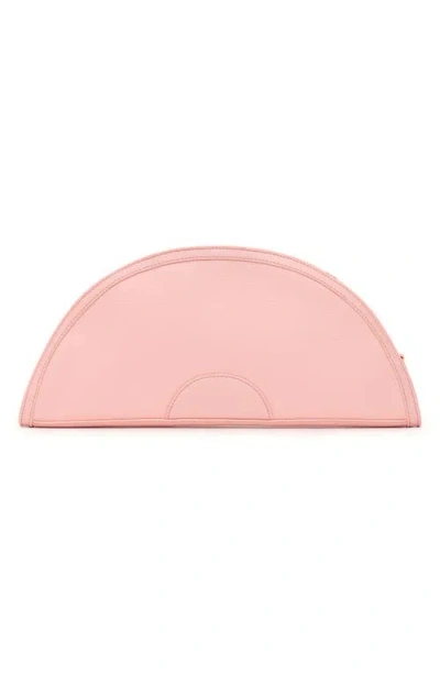 Hammitt Shelley Clutch Flamingo Flora Brushed Gold In Pink