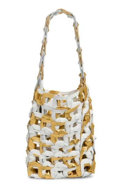 Sc103 Medium Links Leather Tote In Multi