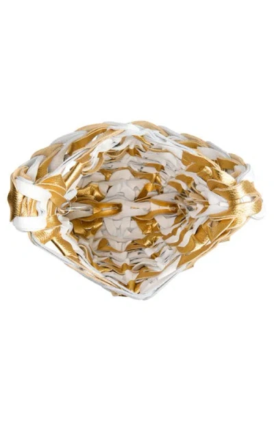 Sc103 Medium Links Leather Tote In Multi