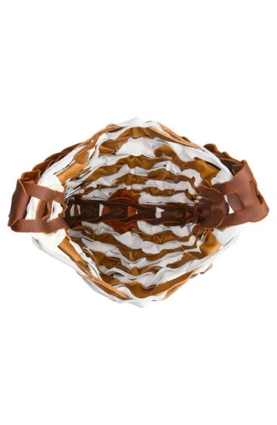 Sc103 Medium Links Leather Tote In Multi